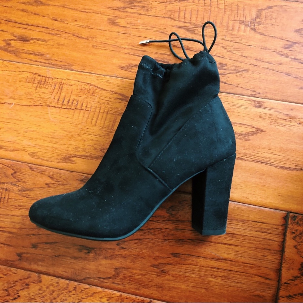 Nine West suede black heeled boots